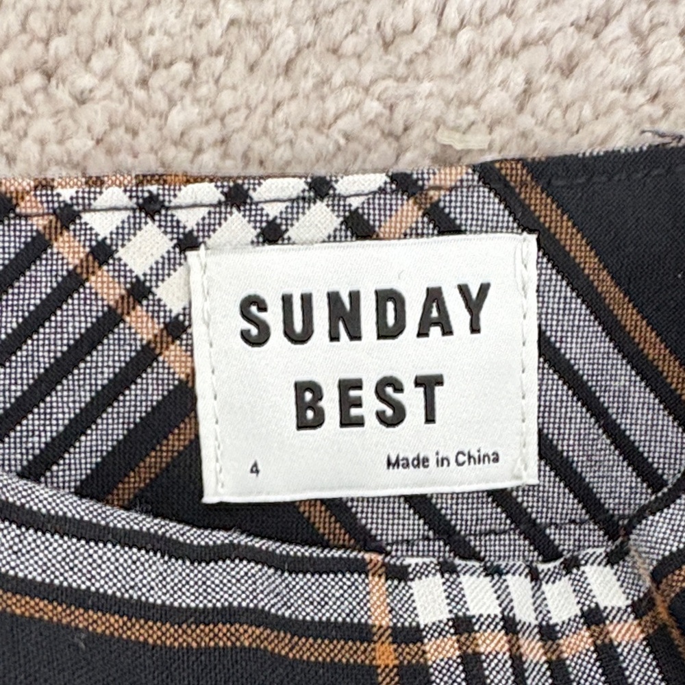 Aritzia Black and White Checkered Mini Skirt - Picture 2 of 5